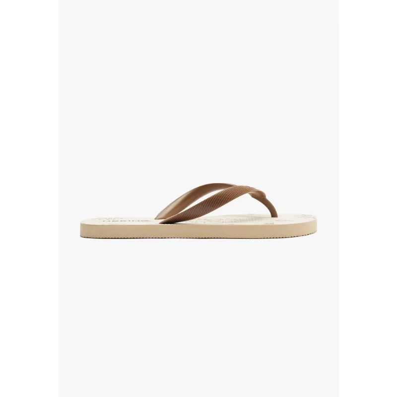Chinelo De Dedo Feminino Texturizado - Bege 036