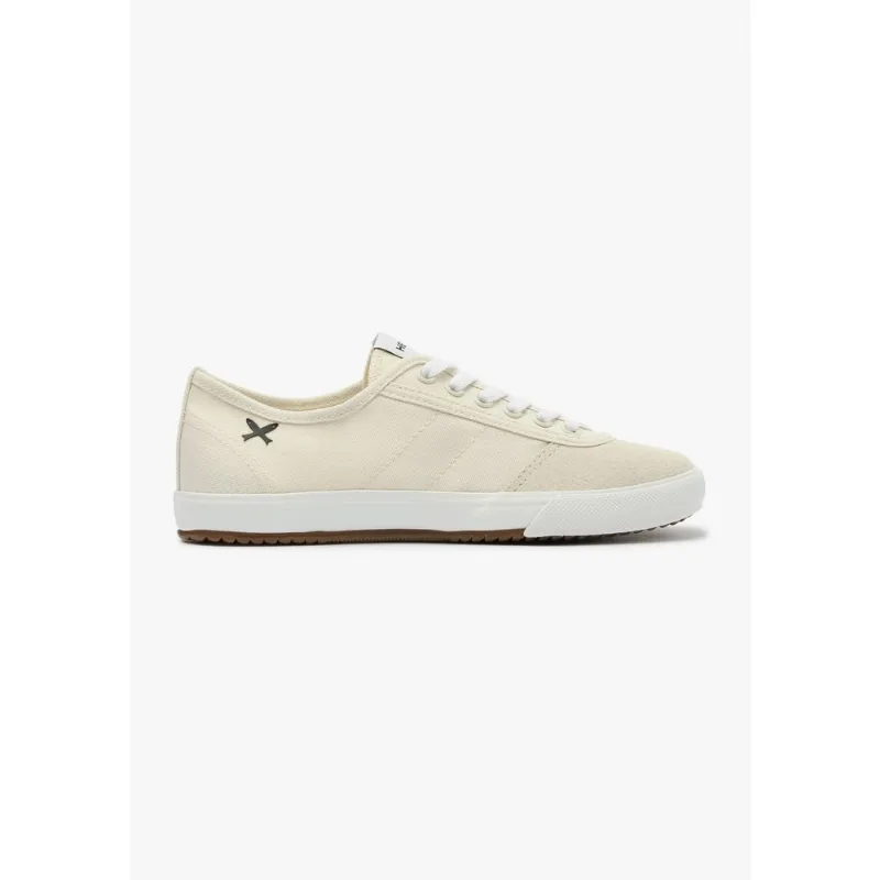 Tênis Feminino Casual Em Lona Com Camurça - Creme 038