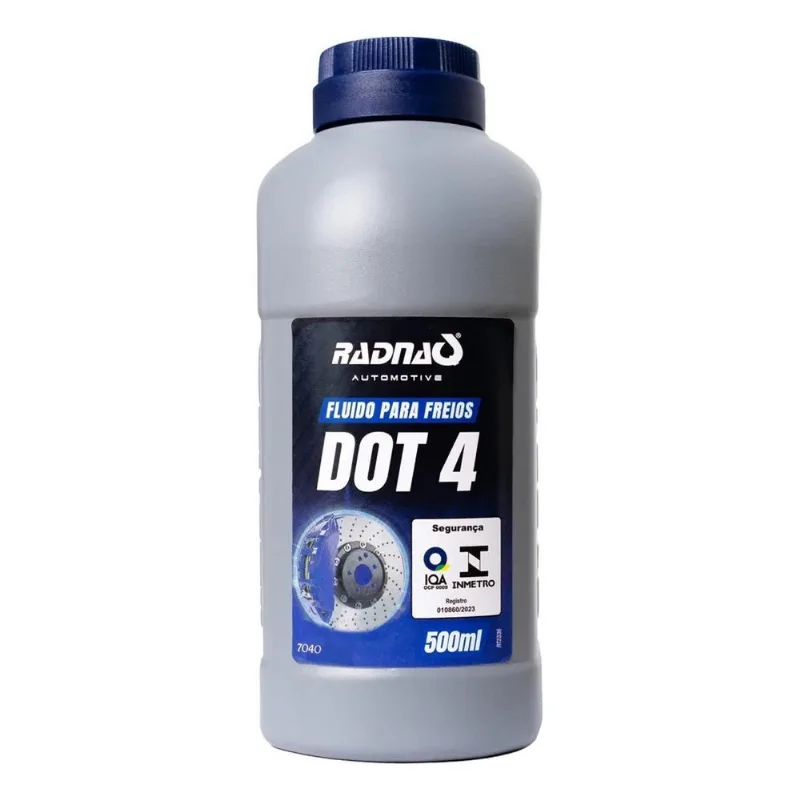 Fluido De Freio Dot 4 Radnaq 500 Ml De Qualidade