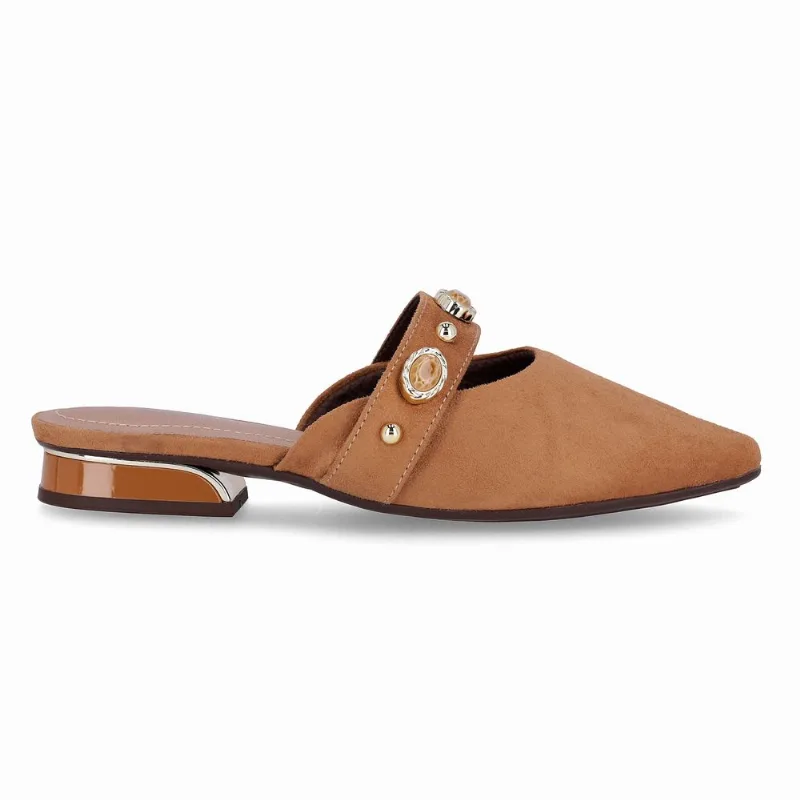 PICCADILLY MAXI - Sapato Mule Silvia Salto Baixo Mascavo 37