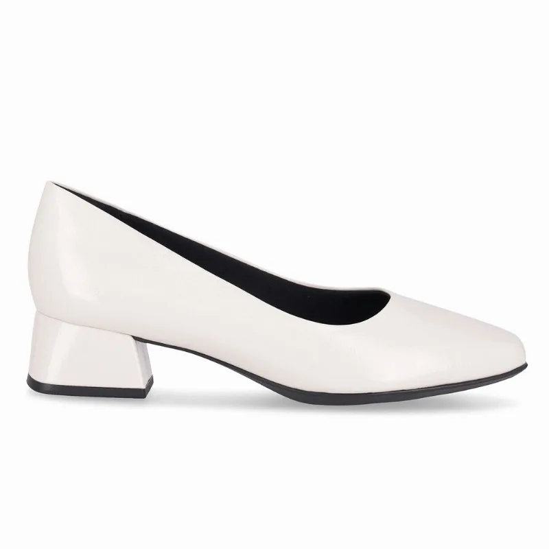 Scarpin Tati Salto Médio Off White 40