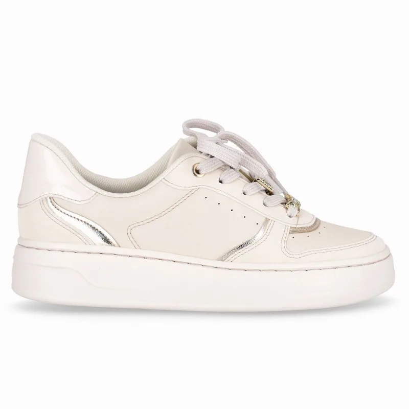 Tênis Beatriz Médio Off White com Ouro 39