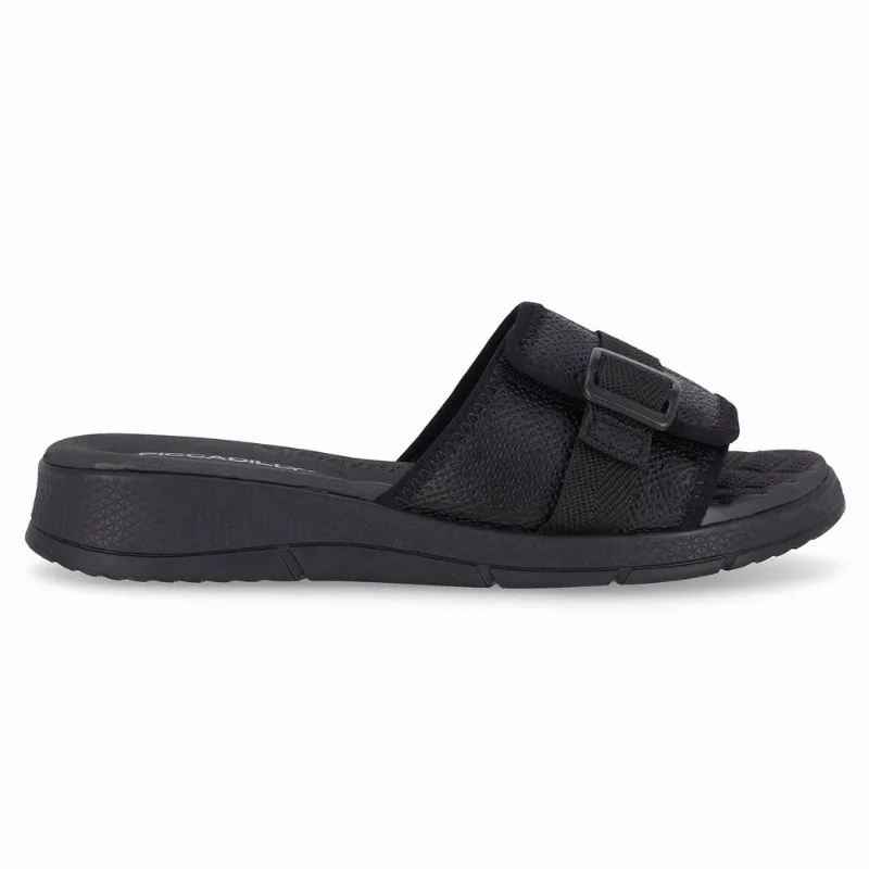 Tamanco Esporão Anabela Médio Preto 33