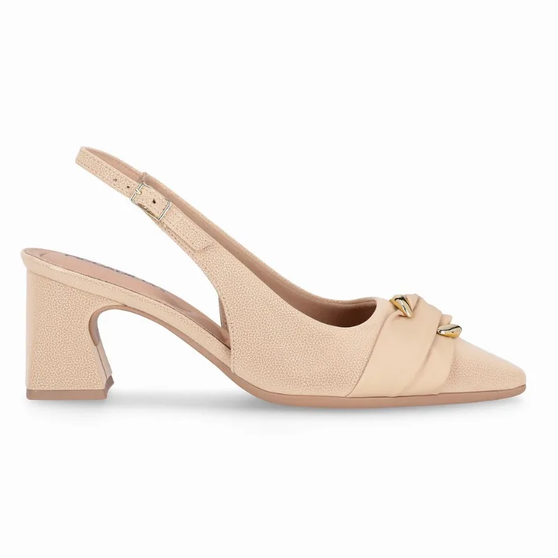 Sapato Slingback Irene Salto Alto Brule 37