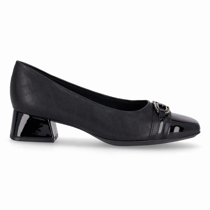 Scarpin Tati Salto Médio Preto 35