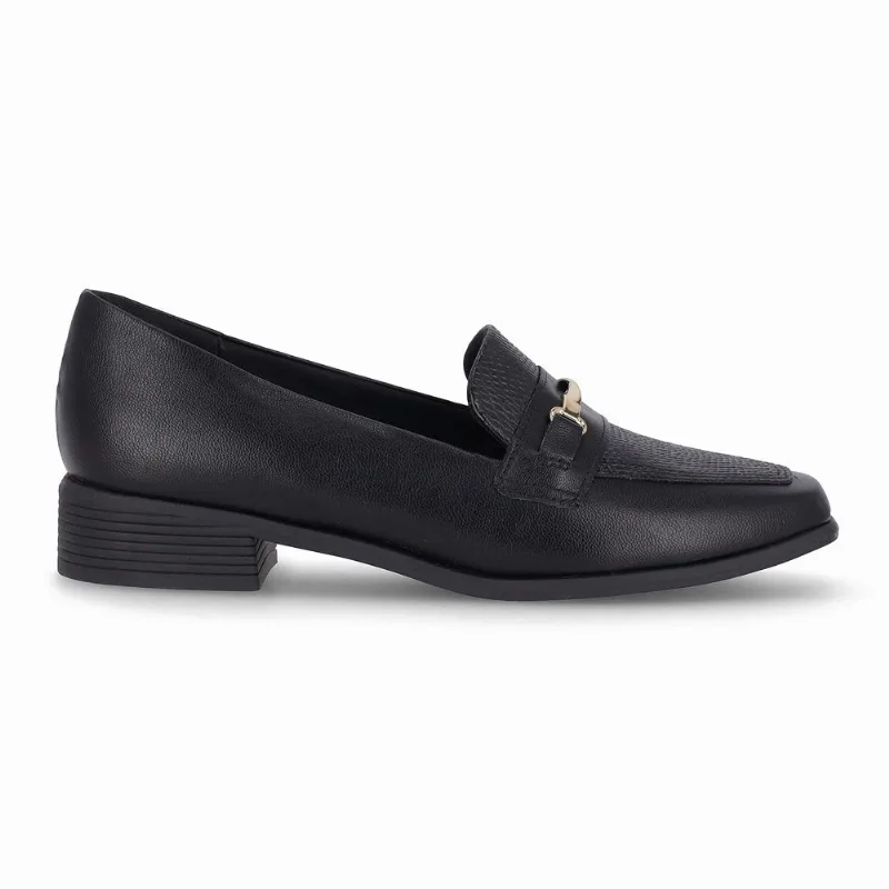 Loafer Giovanna Salto Baixo Preto 36