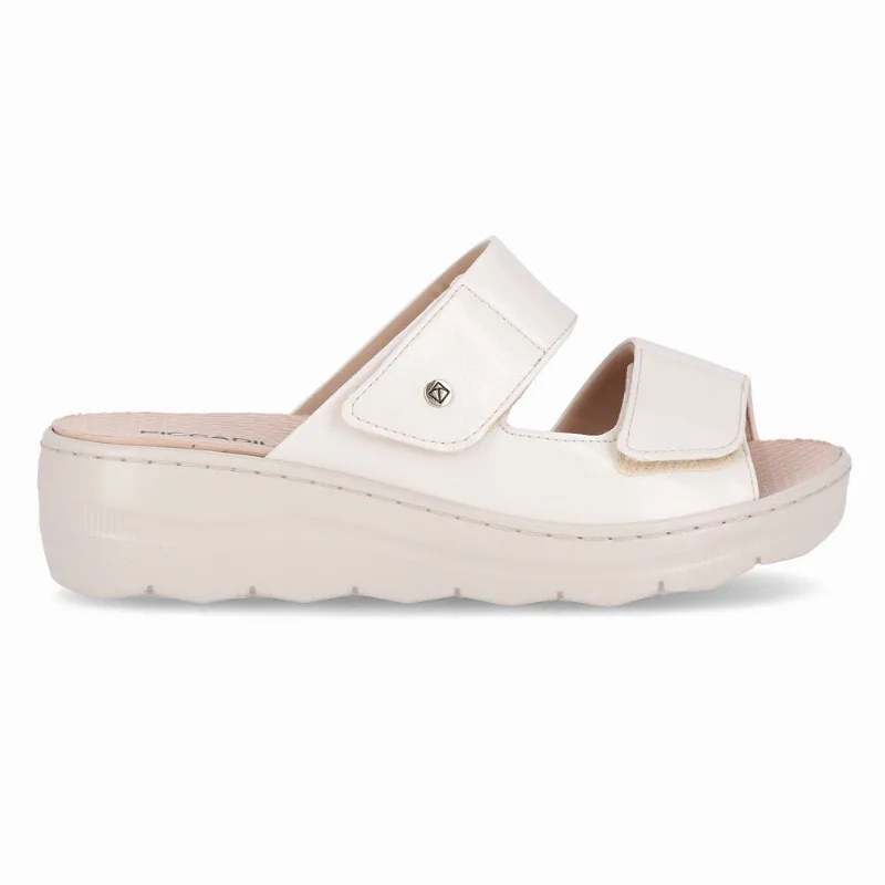 Tamanco Spa Anabela Médio Off White 35
