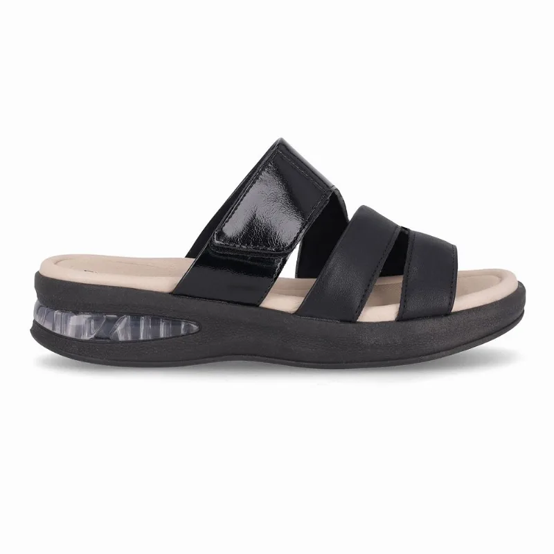Tamanco SoftStep Anabela Médio Preto 33