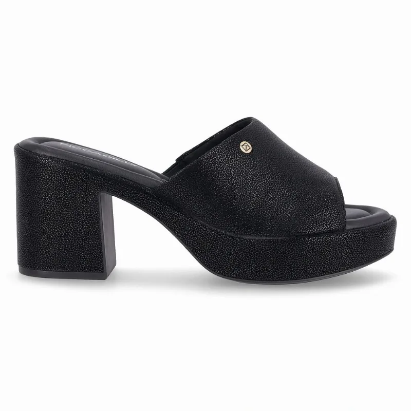 Tamanco Marcia Salto Alto Preto 40