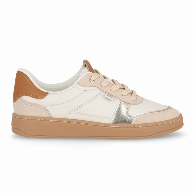 Tênis Beta Salto Baixo Off White com Brule 37