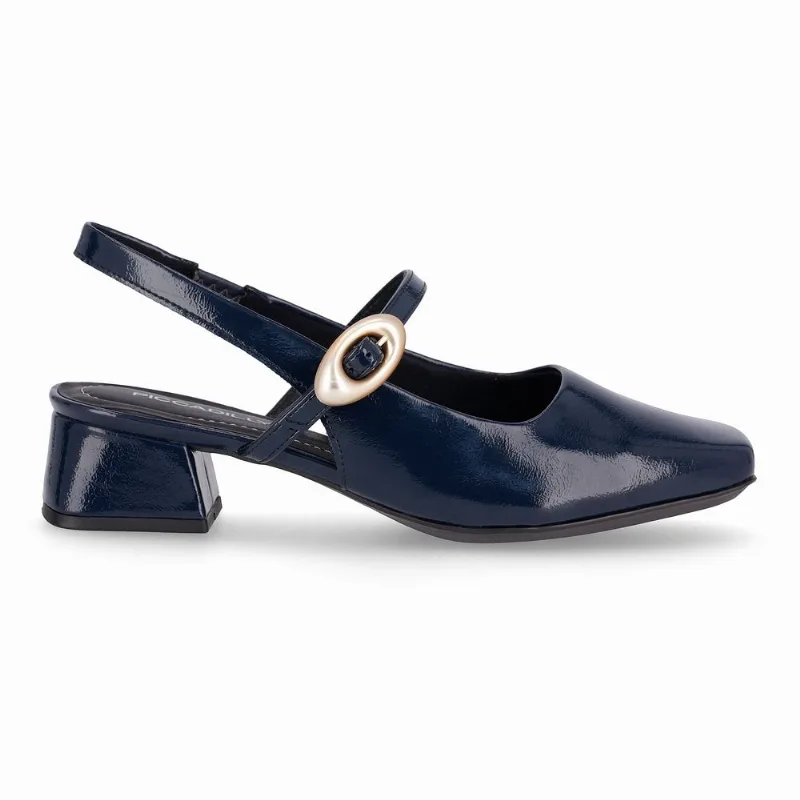 Sapato Slingback Tati Salto Médio Navy 40