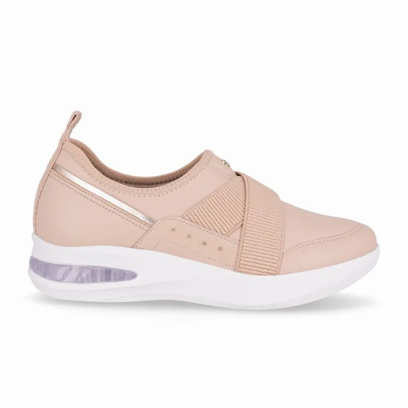 Tênis SoftStep Médio Rose com Ouro Rosado 35