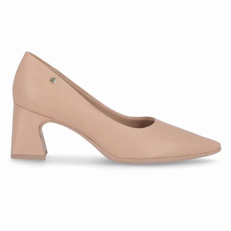 Scarpin Irene Salto Alto Nude Claro 35