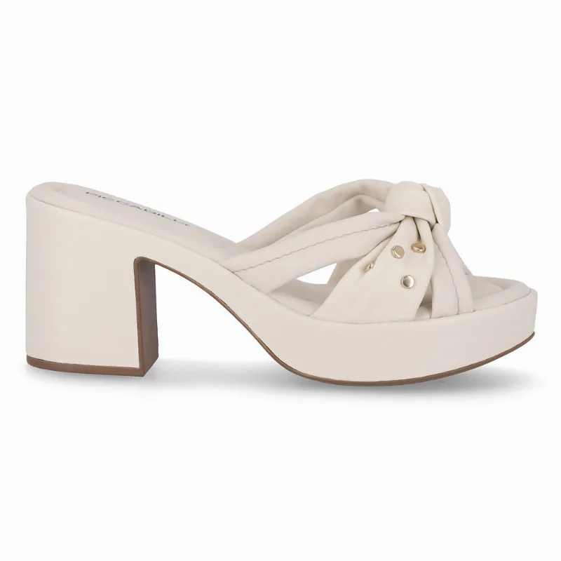 Tamanco Marcia Salto Alto Off White 36
