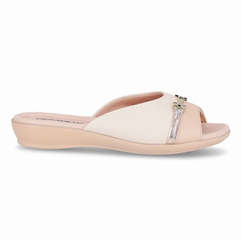 Tamanco Camila Rasteira Off White com Brule 40