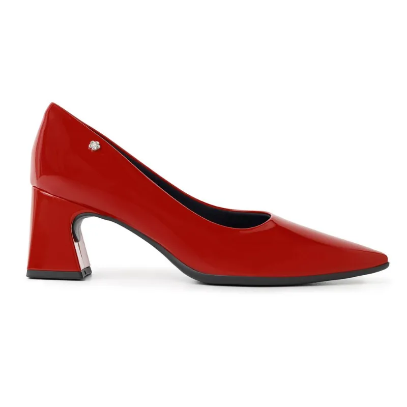 Scarpin Smurfs Salto Alto Vermelho 39