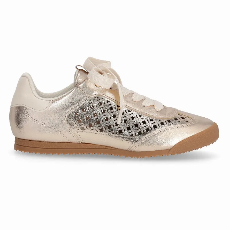 Tênis Kelly Rasteira Ouro com Off White 35