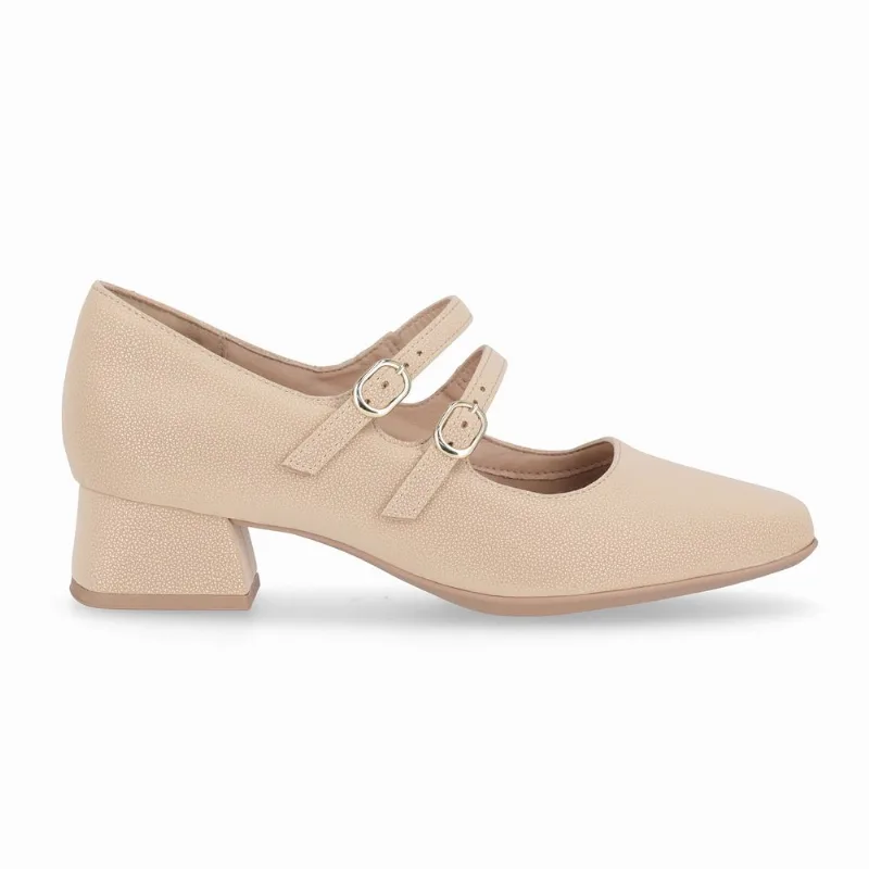Scarpin Boneca Tati Salto Médio Brule 36