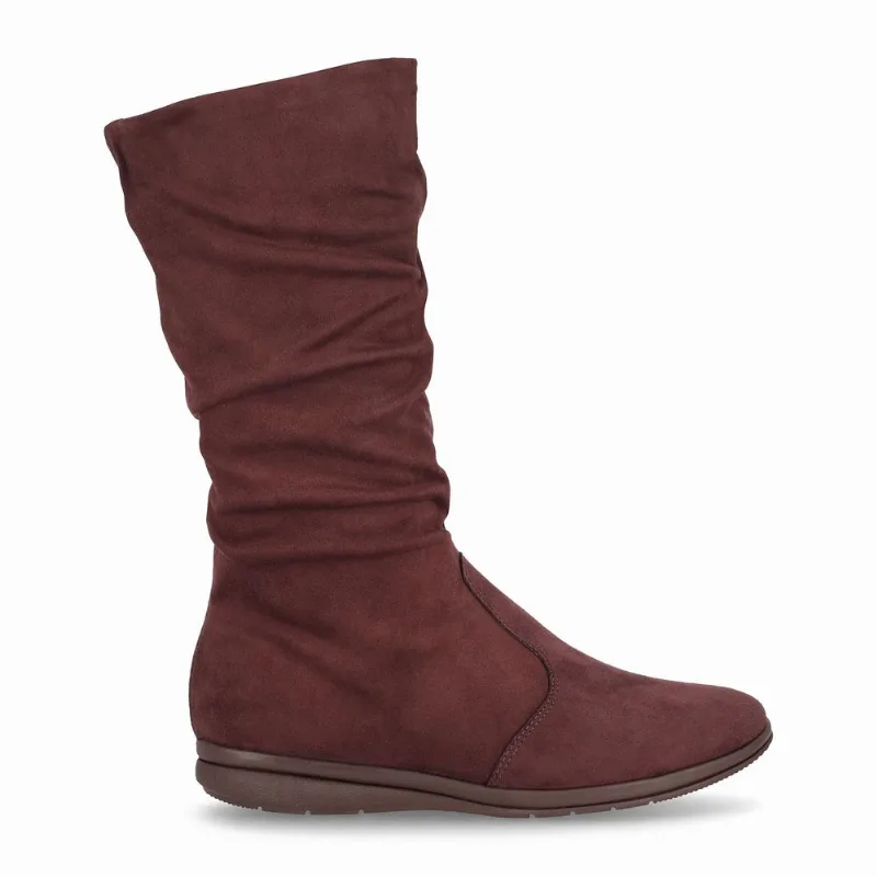 Bota Sandy Cano Médio Salto Baixo Cacau 42