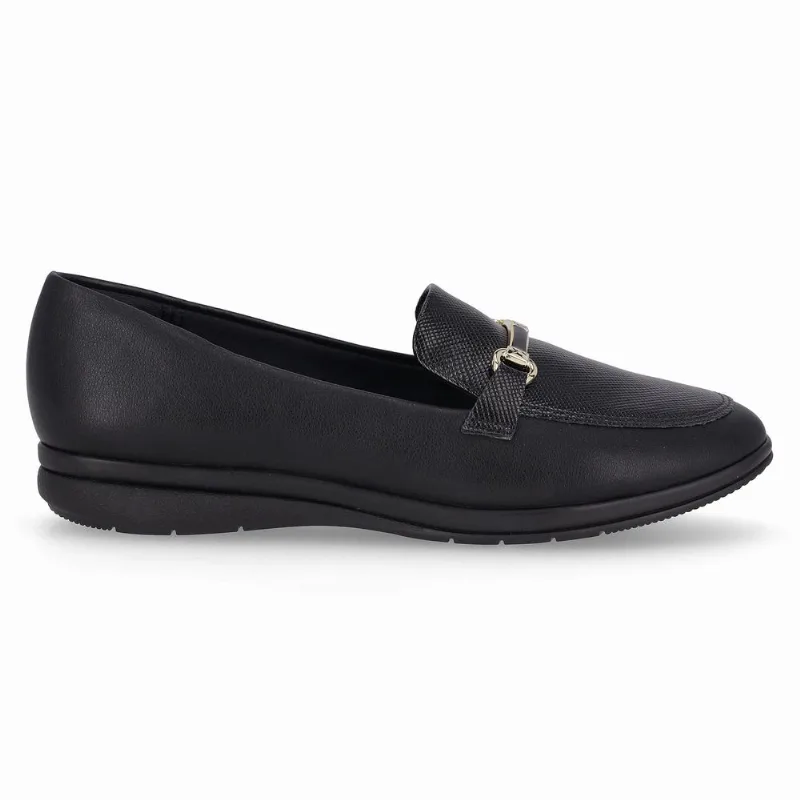 Loafer Sandy Salto Baixo Preto 34