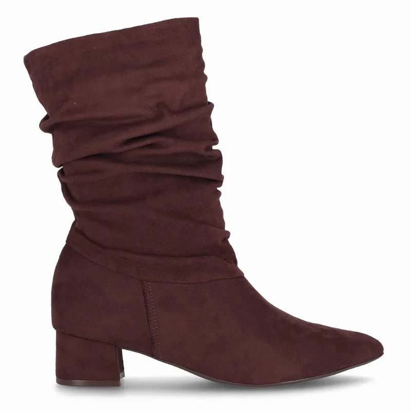 Bota Taci Cano Médio Salto Médio Cacau 37