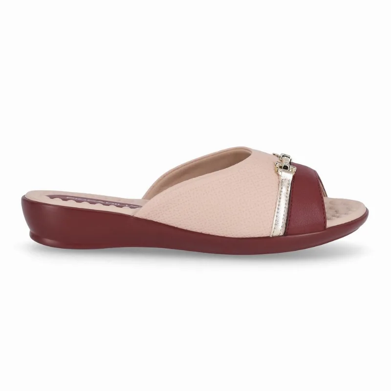 Tamanco Camila Rose com Burgundy 39