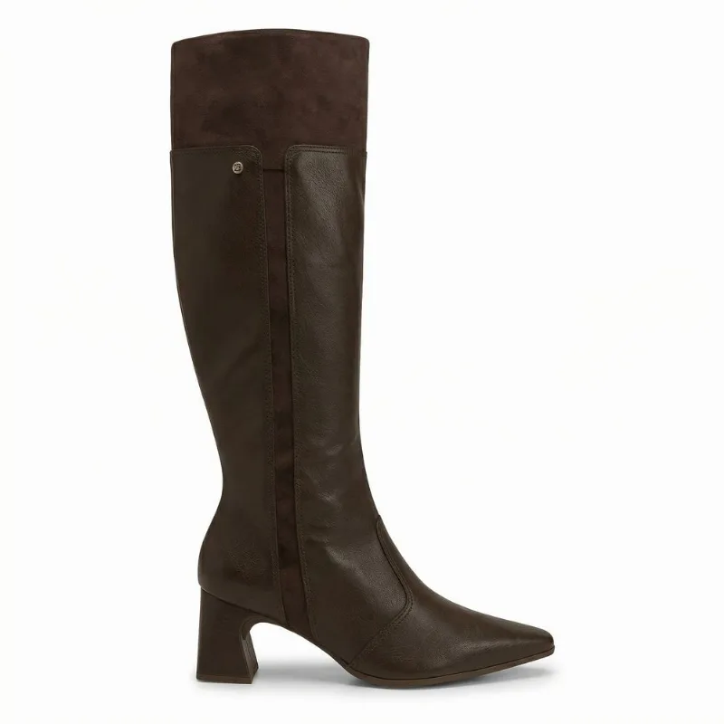 Bota Irene Cano Longo Salto Alto Cacau 33