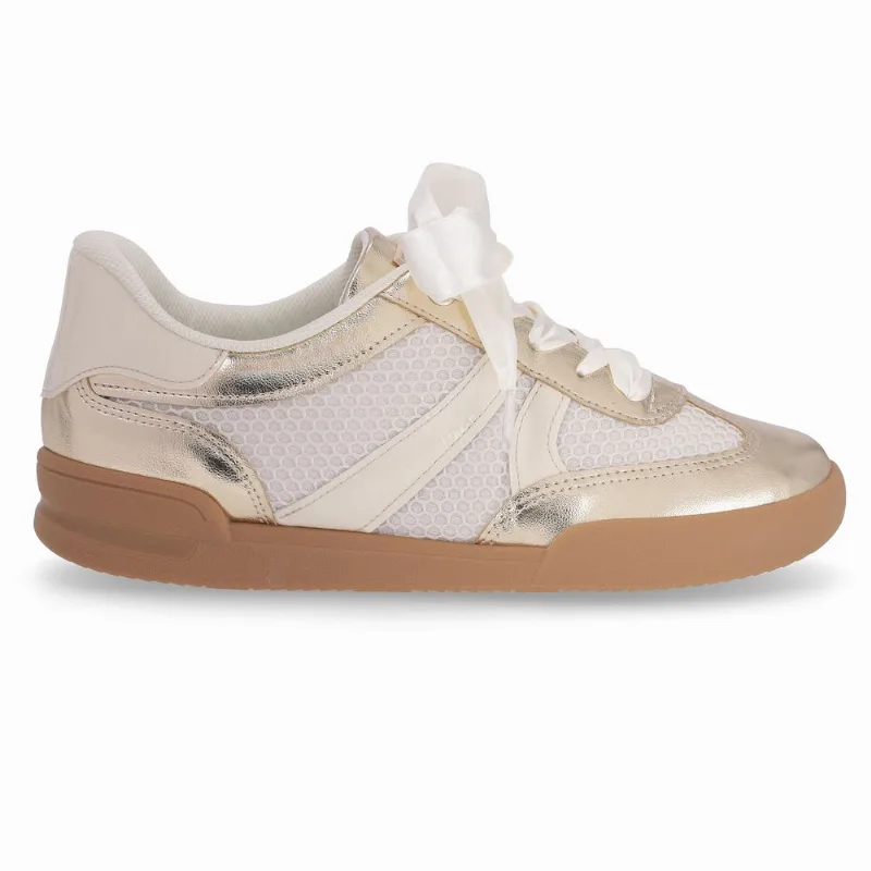 Tênis Caroline Dourado com Off White 34