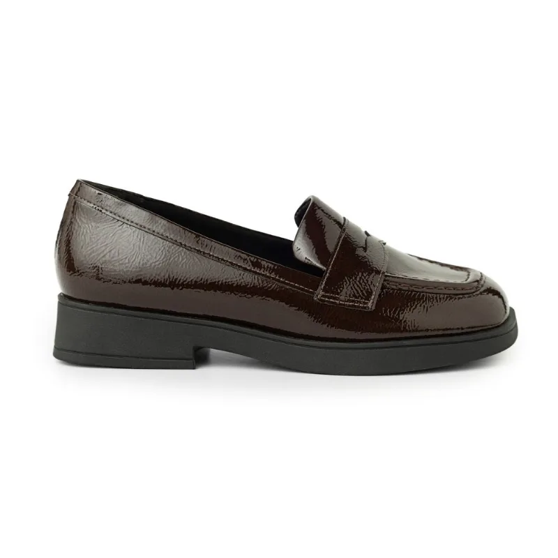 Loafer Francisca Salto Baixo Cacau 40