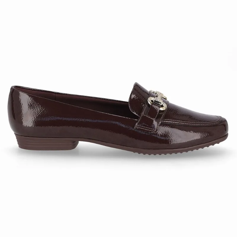 Loafer Raquel Salto Baixo Cacau 35
