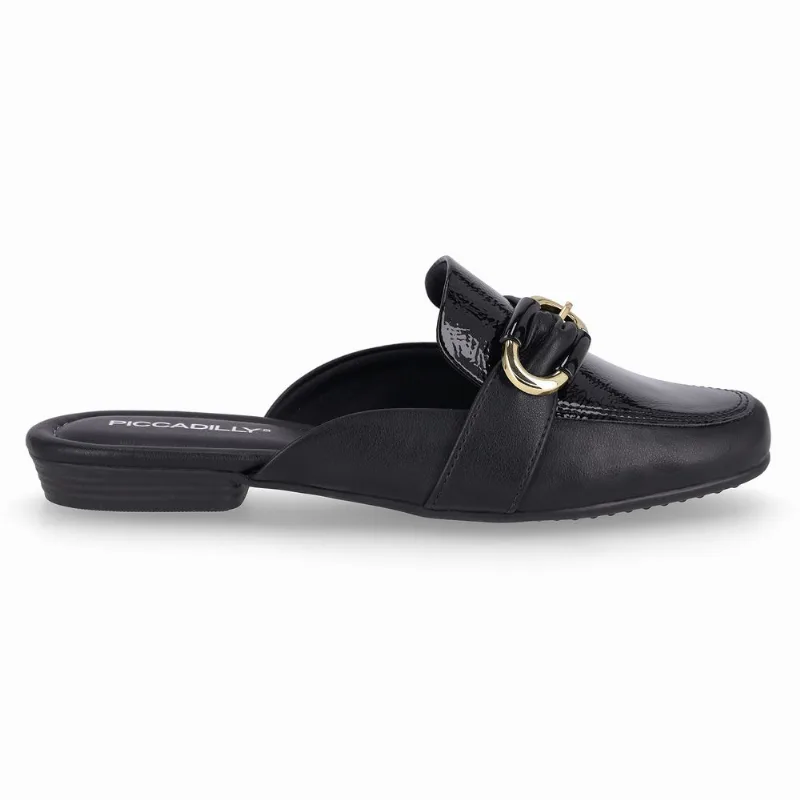 Mule Raquel Salto Baixo Preto 35