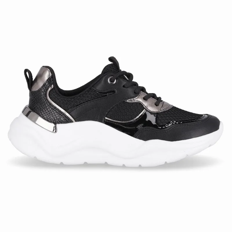 Tênis Fascite Preto com Pewter 34