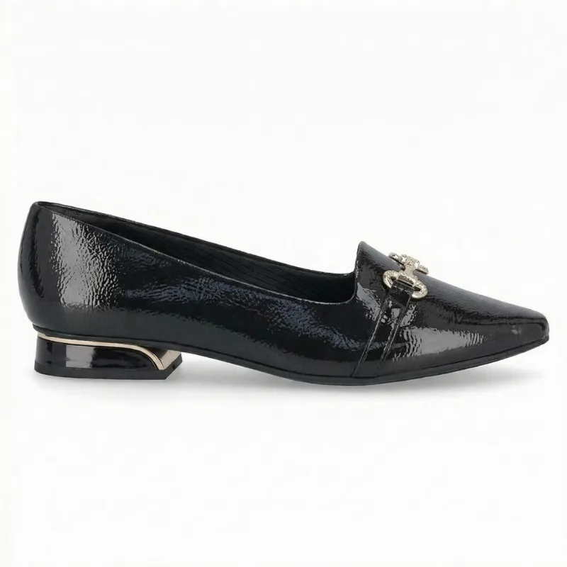 PICCADILLY MAXI - Loafer Silvia Salto Baixo Preto 39