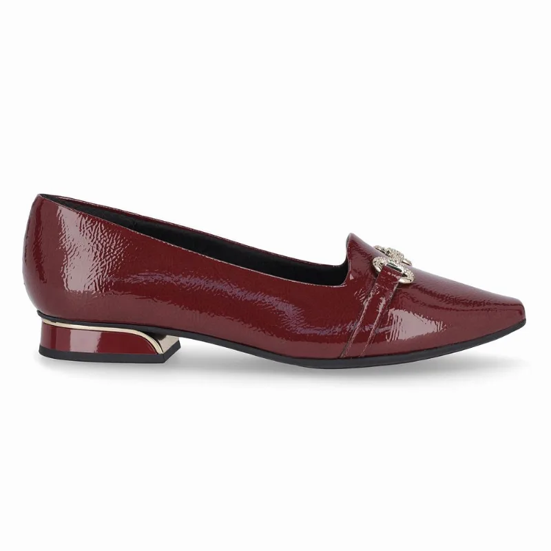 PICCADILLY MAXI - Loafer Silvia Salto Baixo Burgundy 34