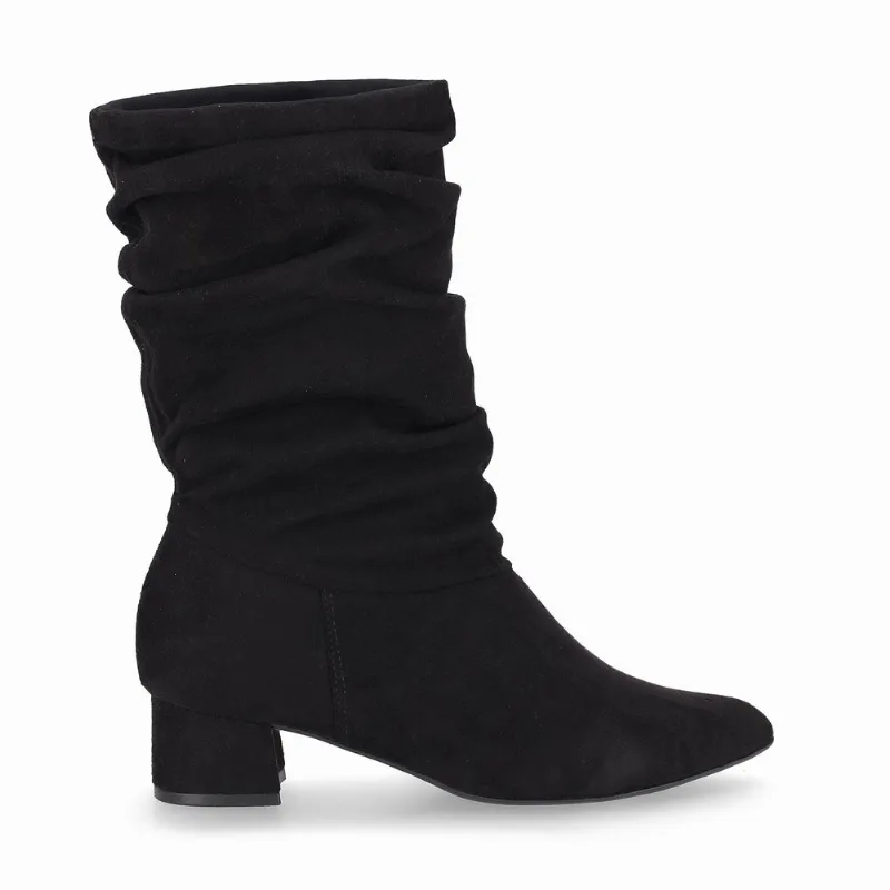 Bota Taci Cano Médio Salto Médio Preto 38