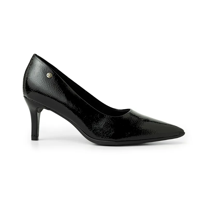 Scarpin Carol Dieckmmann Salto Alto Preto 38