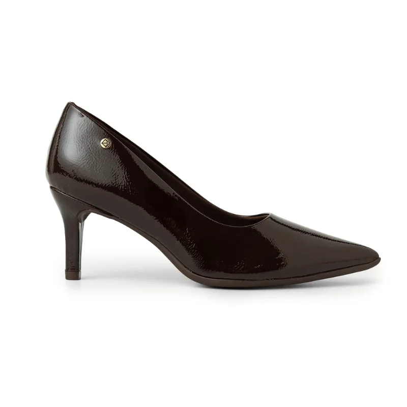 Scarpin Carol Dieckmmann Salto Alto Cacau 41