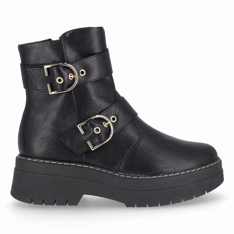 Bota Fabiana Cano Curto Salto Médio Preto 35