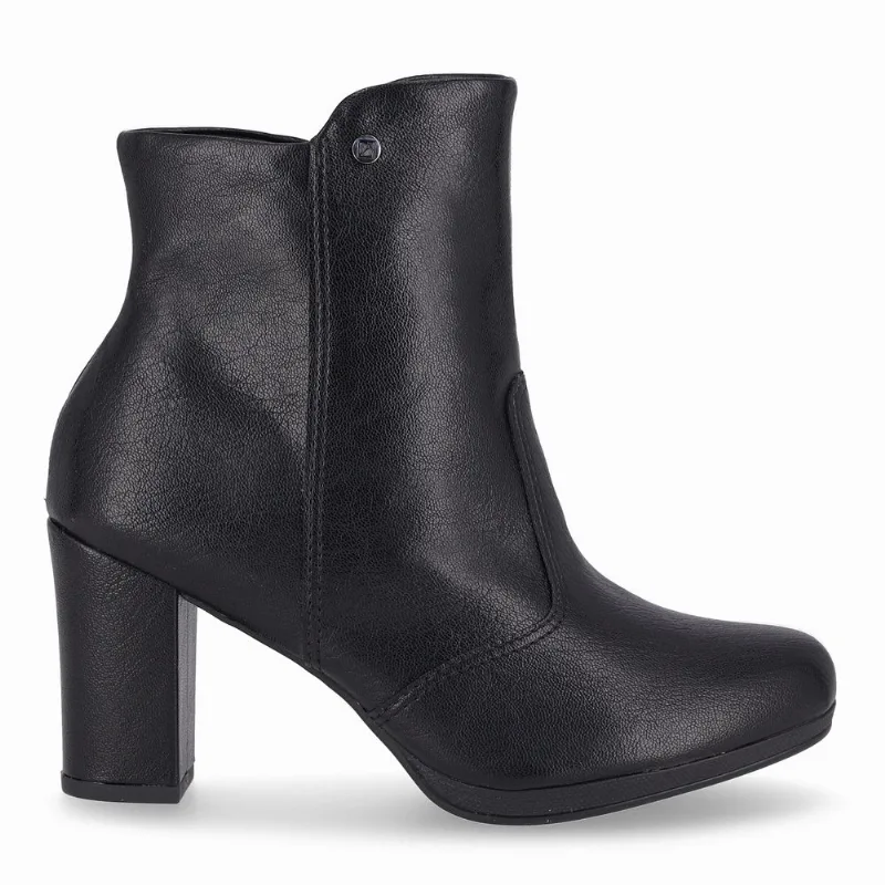 Bota Deise Cano Curto Salto Alto Preto 33
