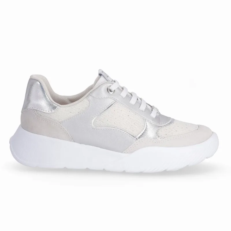 Tênis Fascite Prata com Branco 36