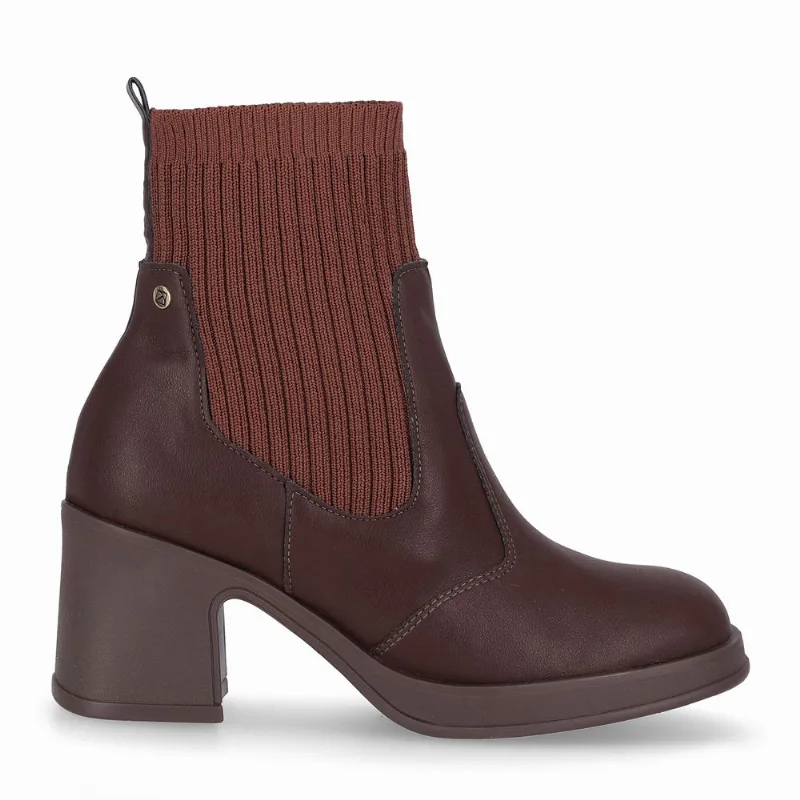 Bota Loiva Cano Curto Salto Médio Cacau 34