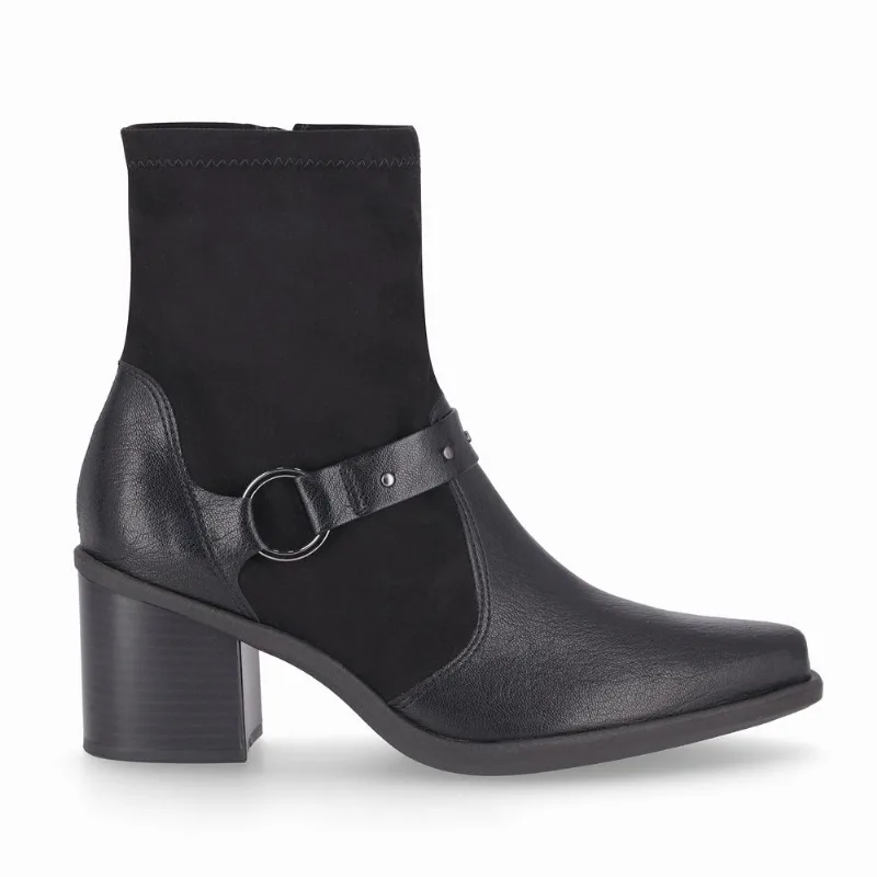 Bota Giordana Cano Curto Salto Médio Preto 33