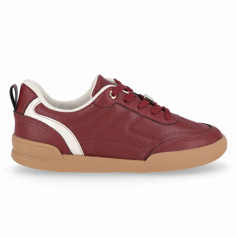 Tênis Caroline Burgundy com Off White 37