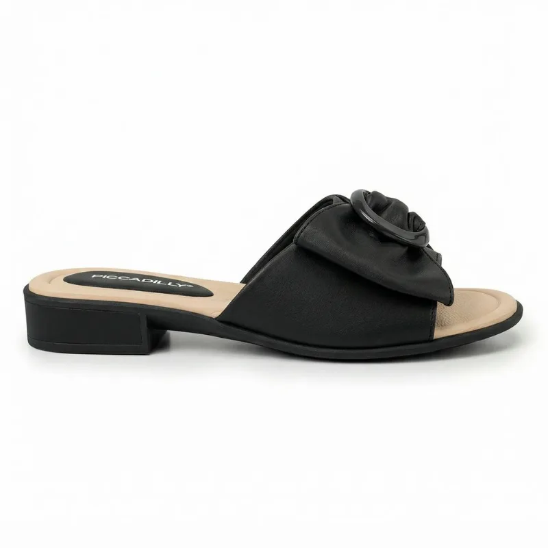 Tamanco Taila Salto Baixo Preto 38