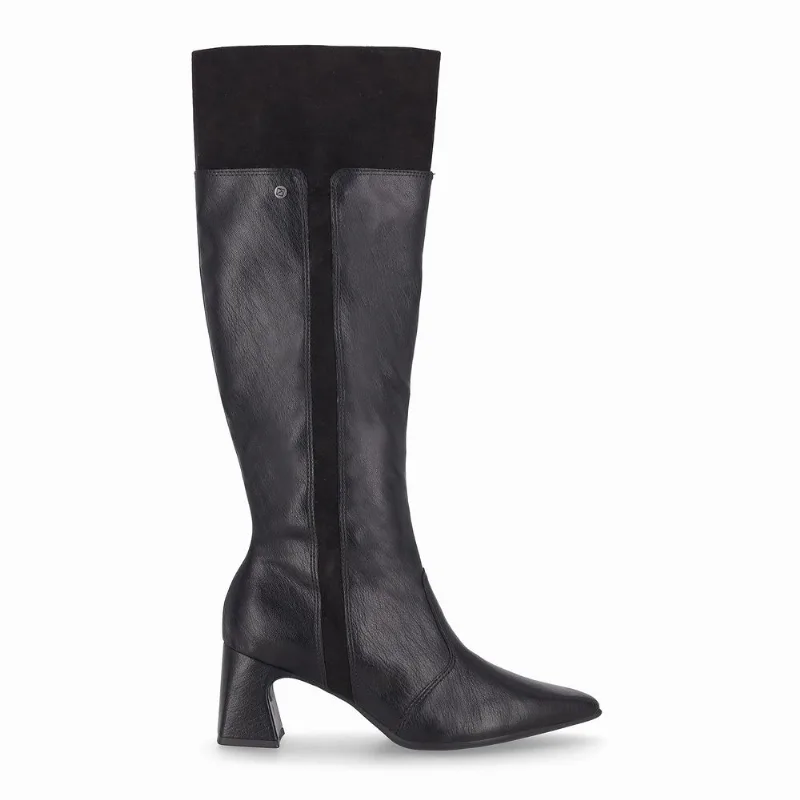 Bota Irene Cano Longo Salto Alto Preto 34