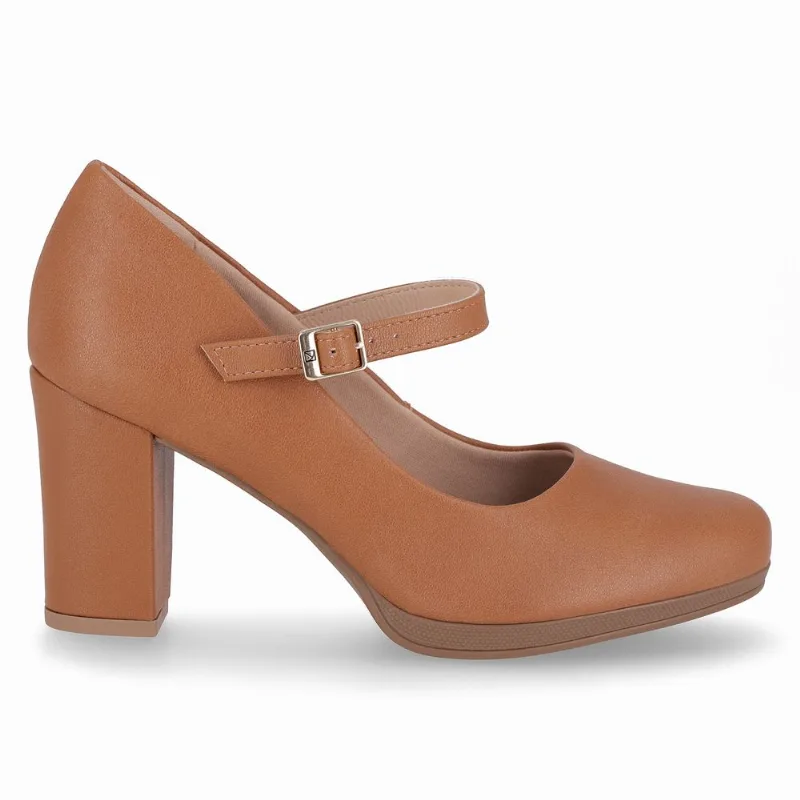 Scarpin Boneca Deise Salto Alto Mascavo 34