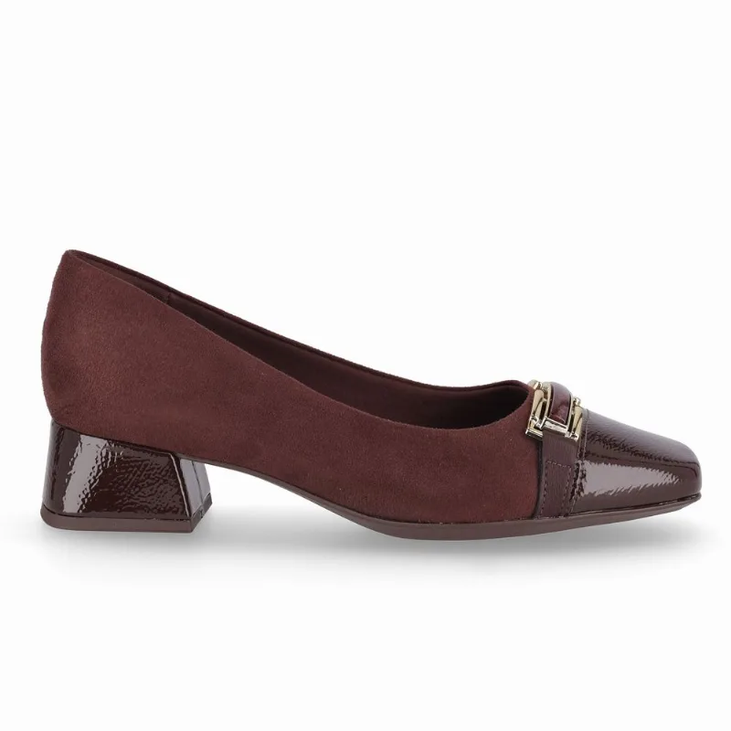 Scarpin Tati Salto Médio Cacau 34