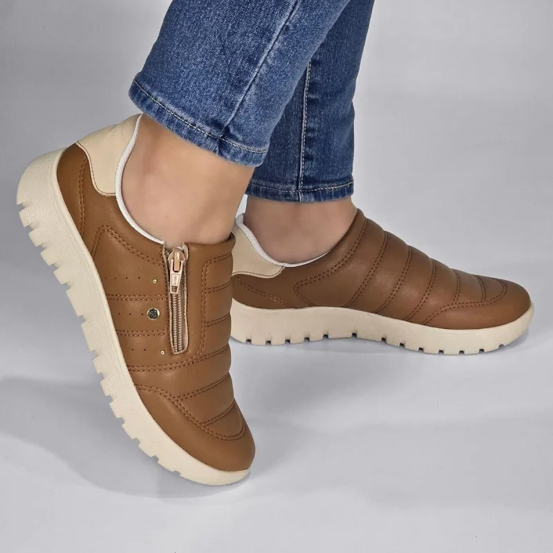 Tênis Piccadilly Feminino Sem Cadarço com Zíper 950061 - Piccadilly