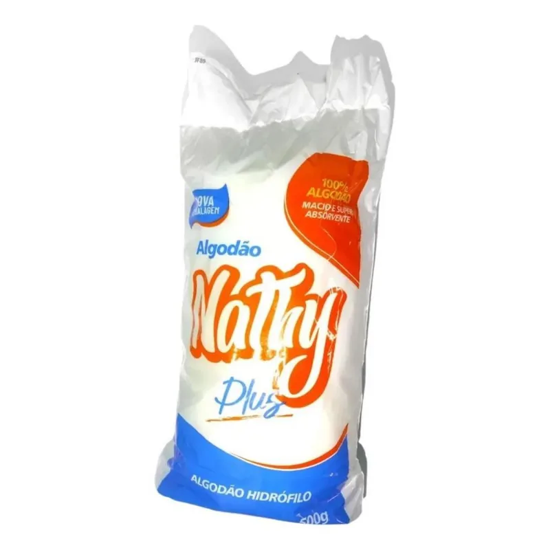5x Algodão Hidrófilo Tamanho Grande 100% Puro Em Rolo - 500g