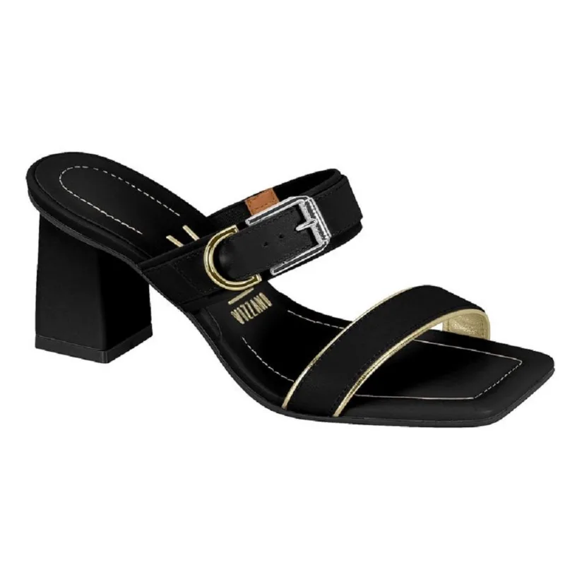 Sandalia Vizzano Ref 6455.132.18533 Preto/dourado 034